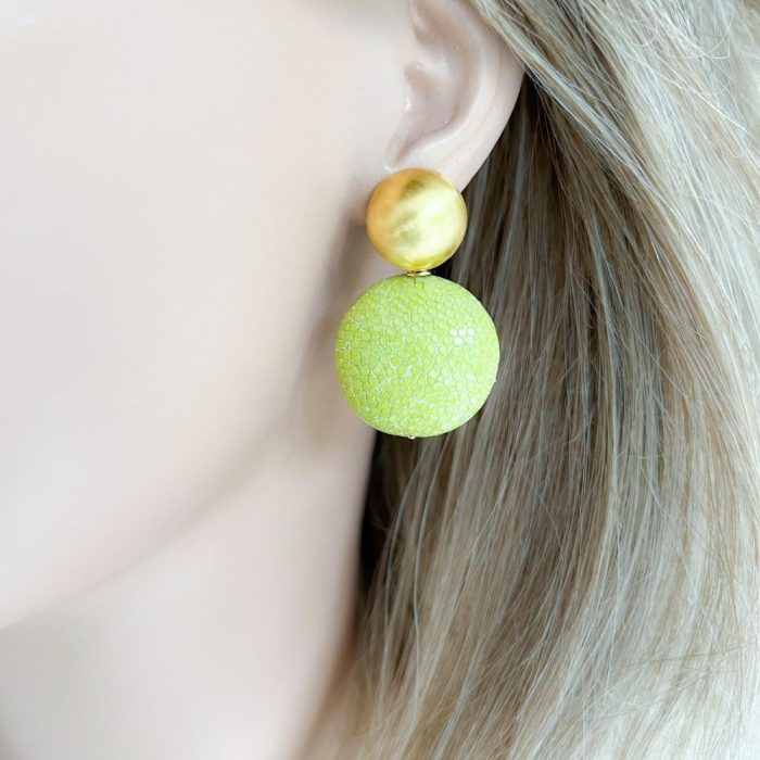 Apple-green-stingray-en-vermeil-925-oorbellen-pop