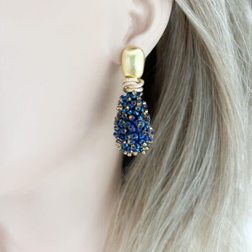 Metallic-blue-gold-druppels-en-vermeil-925-oorbellen-pop