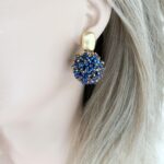 Metallic-blue-gold-vermeil-925-oorbellen-pop