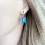 Aquamarine-square-Swarovski-kleine-oorbellen-pop