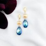 Swarovski-bermuda-blue-en-vermeil-oorbellen